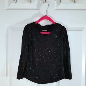 🖤Cat and Jack🖤 Black, glitter flake long sleeved